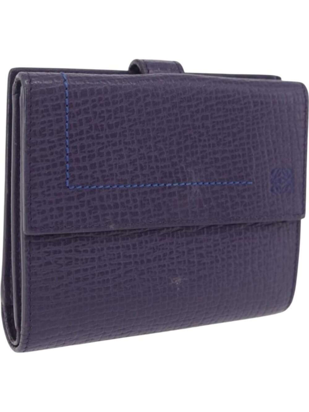 LOEWE Bifold Wallet Leather Purple